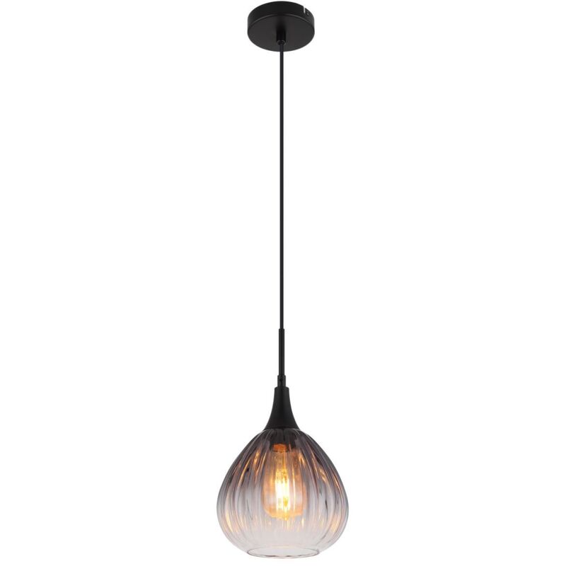 Lampe suspendue suspension lampe de table à manger verre fumé lampe de salon rétro h 120 cm Lampe suspendue suspension lampe de table à manger verre fumé lampe de salon rétro h 120 cm