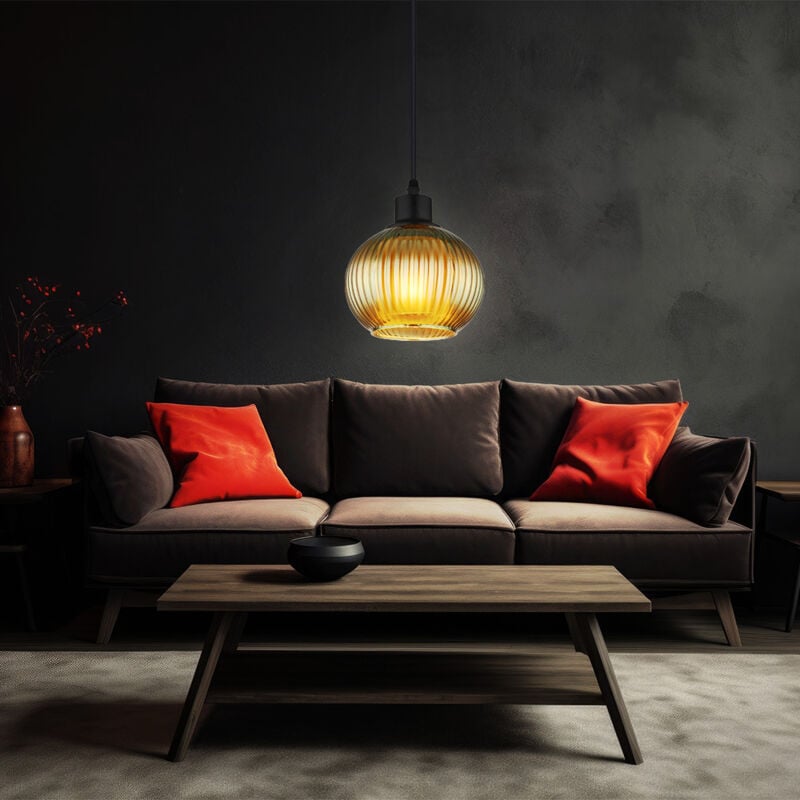 Lampe suspendue suspension plafonnier salle à manger lampe de cuisine noir mat