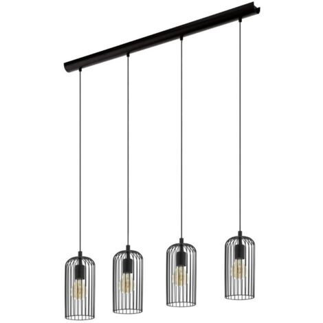 Lampe suspendue table à manger Roccamena 1 Lampe à fil 4 lumières - 43689