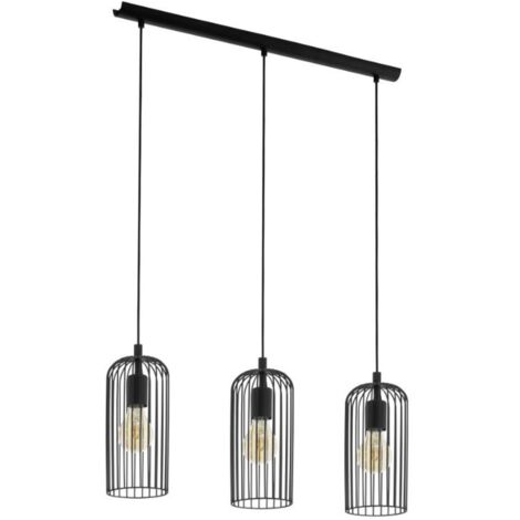 Lampe suspendue table à manger Roccamena 1 Lampe à fil à 3 lumières - 43688