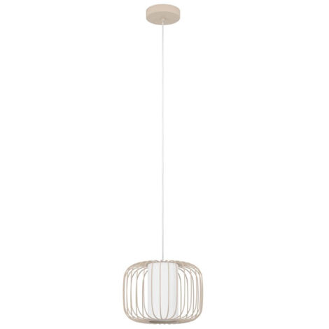 Lampe suspendue terrarosa en acier sable couleur e27 1x40w h: 110cm Ø28,5 cm dimmable