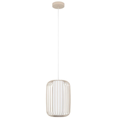Lampe suspendue terrarosa sable en acier couleur e27 1x40w h: 110cm Ø24 cm dimmable