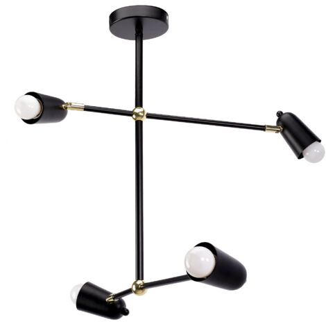 LAMPE SUSPENDUE TOOLIGHT APP1708-4CP BLACK GOLD