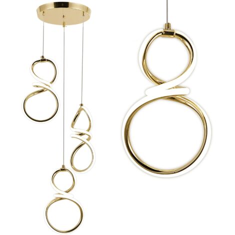 LAMPE SUSPENDUE TOOLIGHT LED G073-3CP GOLD