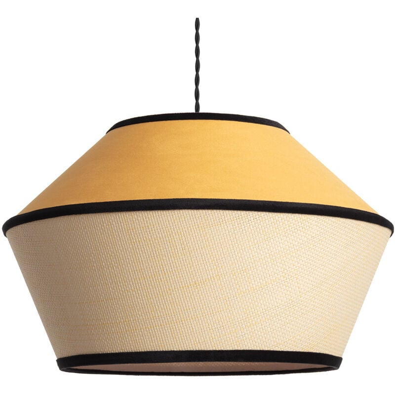 Ledkia - Suspension Velours Trompa Moutarde