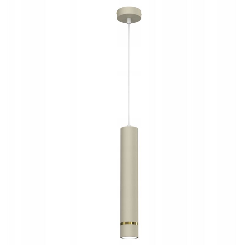 Lampe suspendue tube Gu10, surplomb de glaçon, or beige