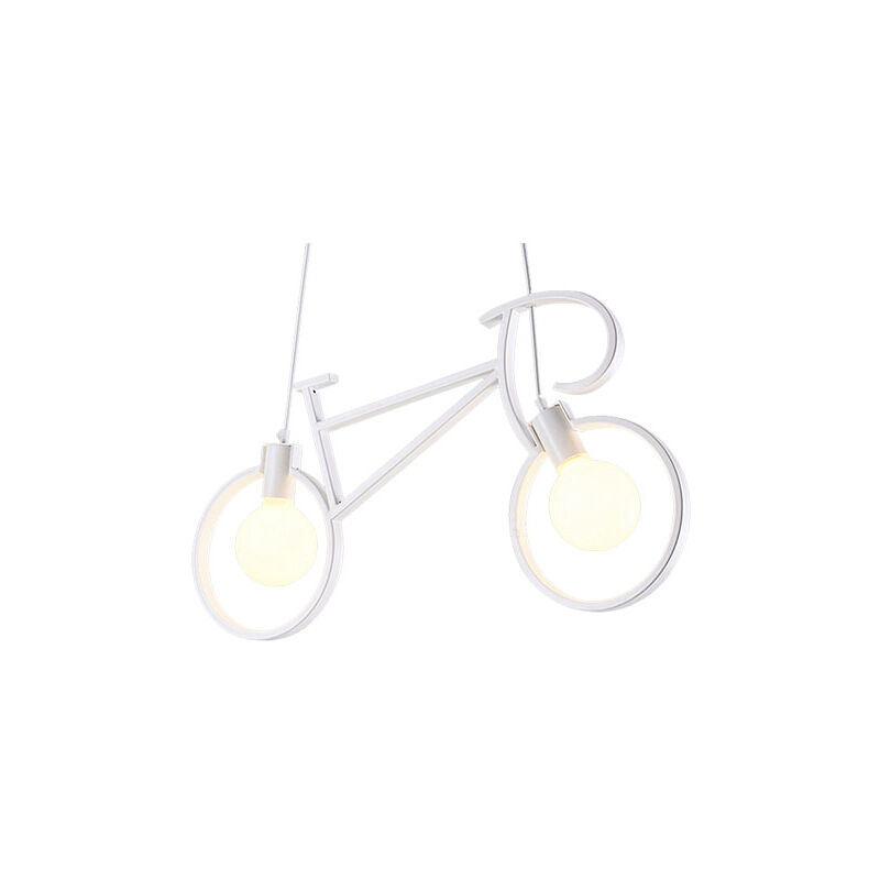 Iluminashop - Plafonnier Vélo Vintage 2L Blanc - Ledme - LM8027 Iluminashop - Plafonnier Vélo Vintage 2L Blanc - Ledme - LM8027