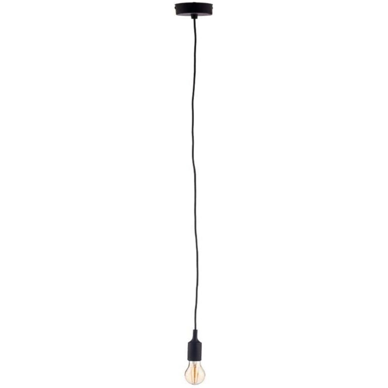 Wellhome - Lampe suspendue Well Home en plastique noir design minimaliste Ø9,7x9,4cm