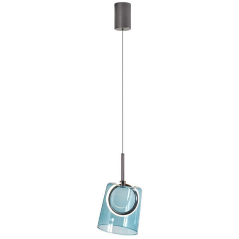 Lampe suspendue Zula bleu - 2541-56