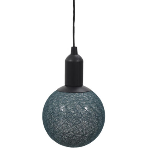 Lampe Suspension à Led "Boule" 24cm Bleu