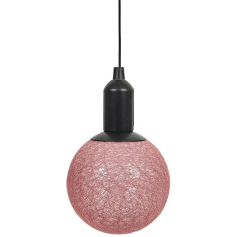 Lampe Suspension à Led "Boule" 30cm Rose