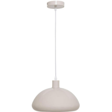 Lampe Suspension Champignon "Savio" 27cm Beige