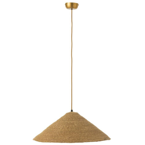 Lampe Suspension Chapeau "Moonj" 60cm Naturel