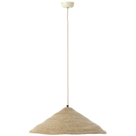 Lampe Suspension Chapeau "Moonj" 60cm Naturel Clair