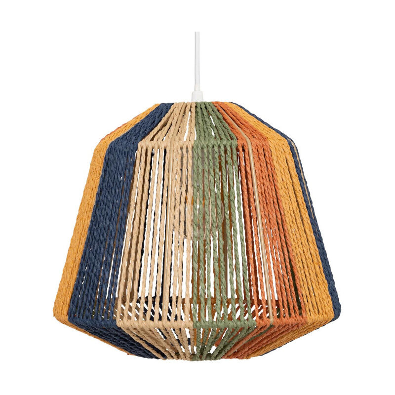 Lampe Suspension Corde 'Jily' 29cm Multicolore