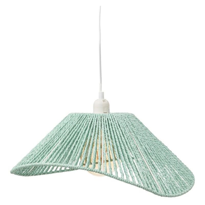 Atmosphera - Lampe Suspension Corde Myha 29cm Bleu Clair