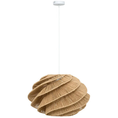 Lampe Suspension Design Corde "Ozan" 54cm Naturel