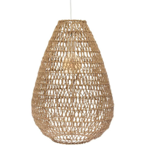 Lampe Suspension Design "Etel" 55cm Naturel