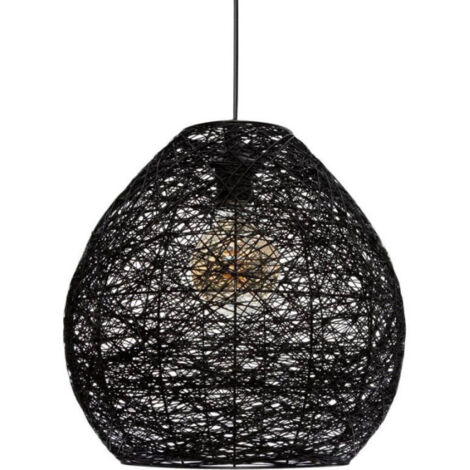 Lampe Suspension Design "Mona" 35cm Noir