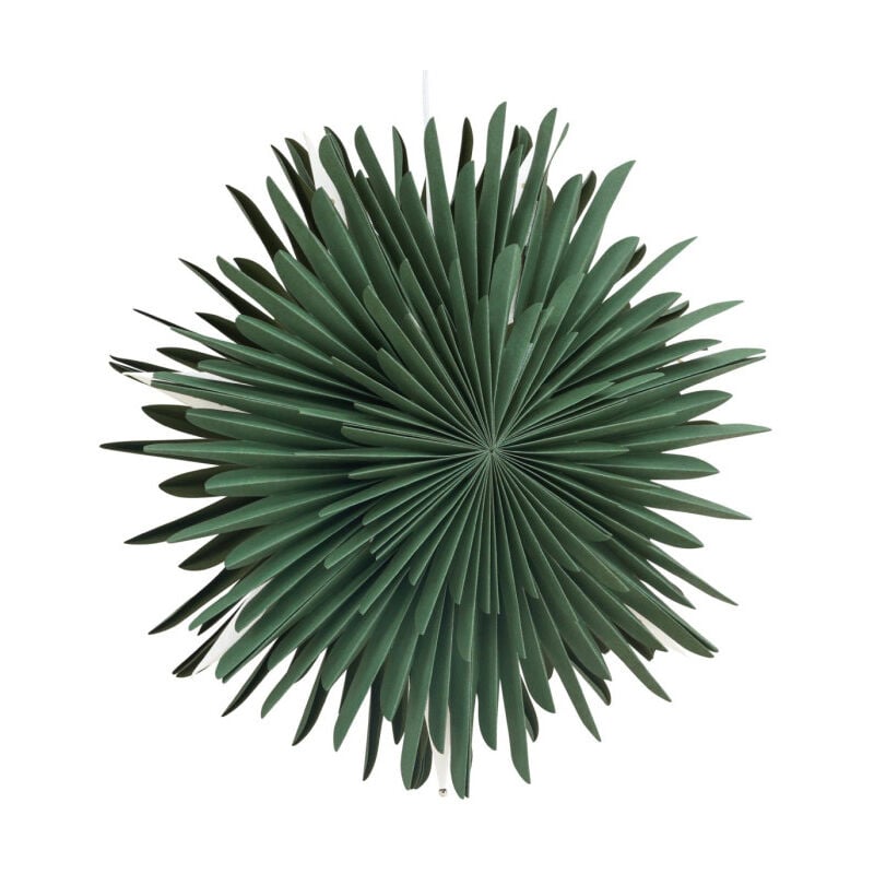 Paris Prix - Lampe Suspension Design 'Selen' 46cm Vert