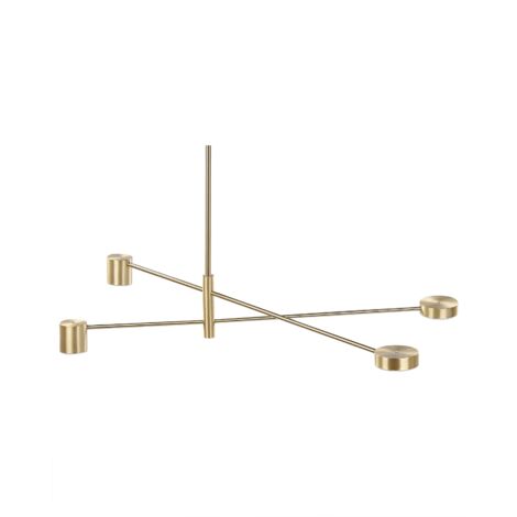Lampe Suspension Dorée en Métal à LED Intégrées Branches Glamour Cuisine Bandon