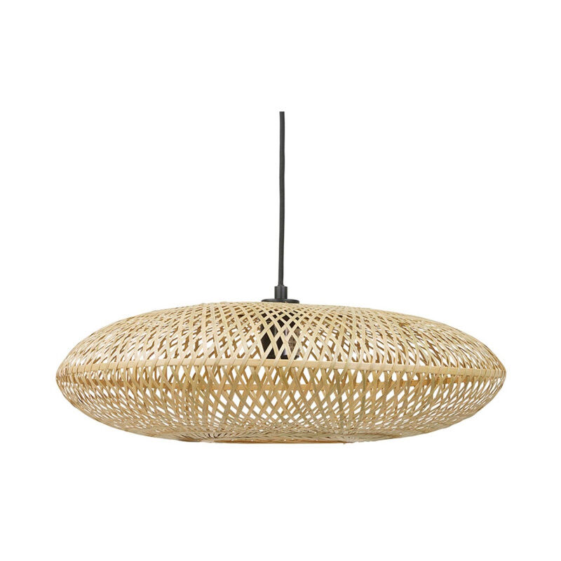Paris Prix - Lampe Suspension en Bambou 'Jeffery' 50cm Naturel