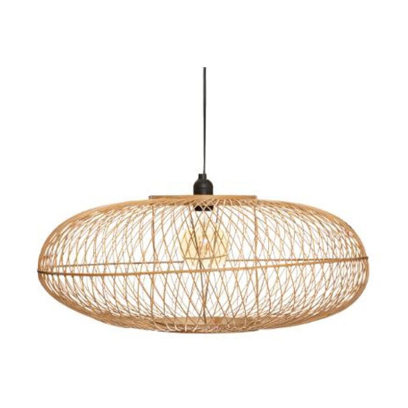 Atmosphera - Lampe Suspension en Bambou 'Loren' 60cm Beige