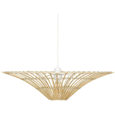 Lampe Suspension en Bambou "Mahé" 56cm Naturel