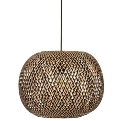 Lampe Suspension en Bambou "Sinai" 45cm Beige