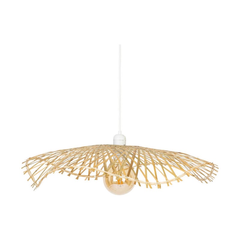 Lampe Suspension en Bambou 'Tess' 58cm Naturel