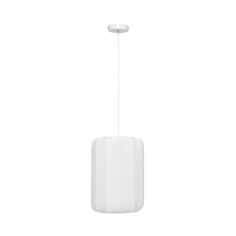Atmosphera - Lampe Suspension en Coton 'Tobie' 25cm Blanc