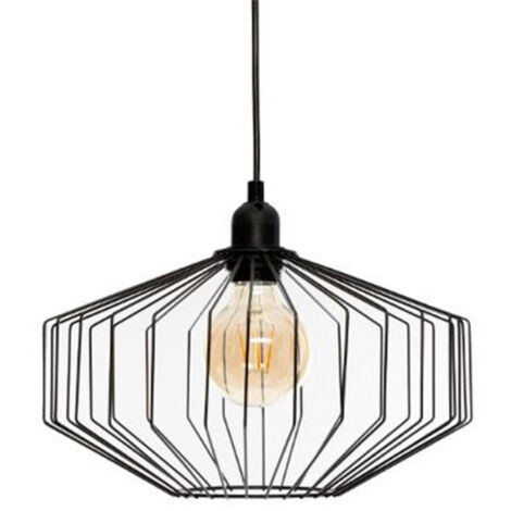 Lampe Suspension en Métal "Azur" 30cm Noir