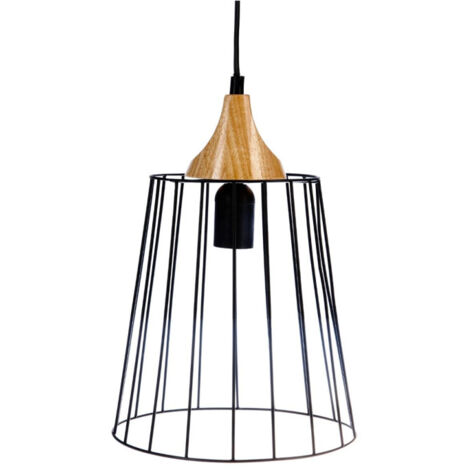 Lampe Suspension en Métal "Holtan" 25cm Noir