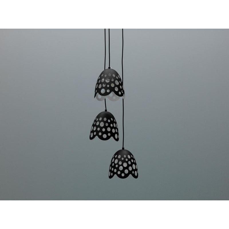 Bells Suspension en métal noir