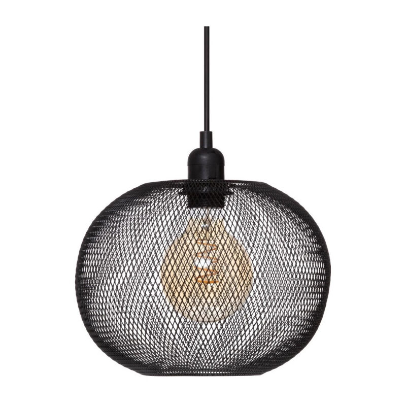 Lampe Suspension en Métal 'Emie' 25cm Noir