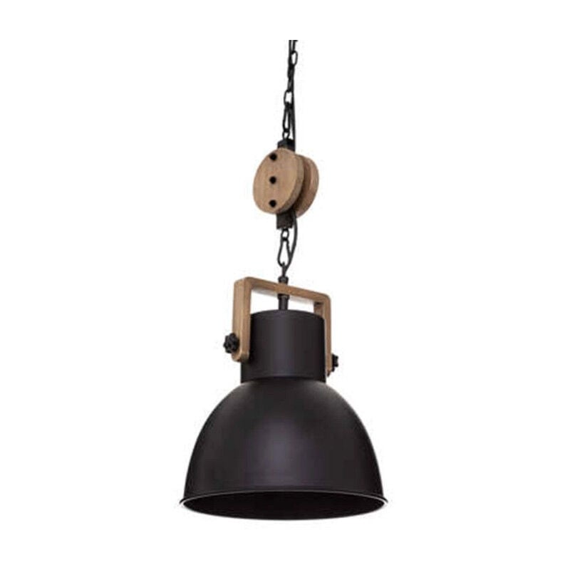 Atmosphera - Lampe Suspension en Métal 'Silas' 23cm Noir
