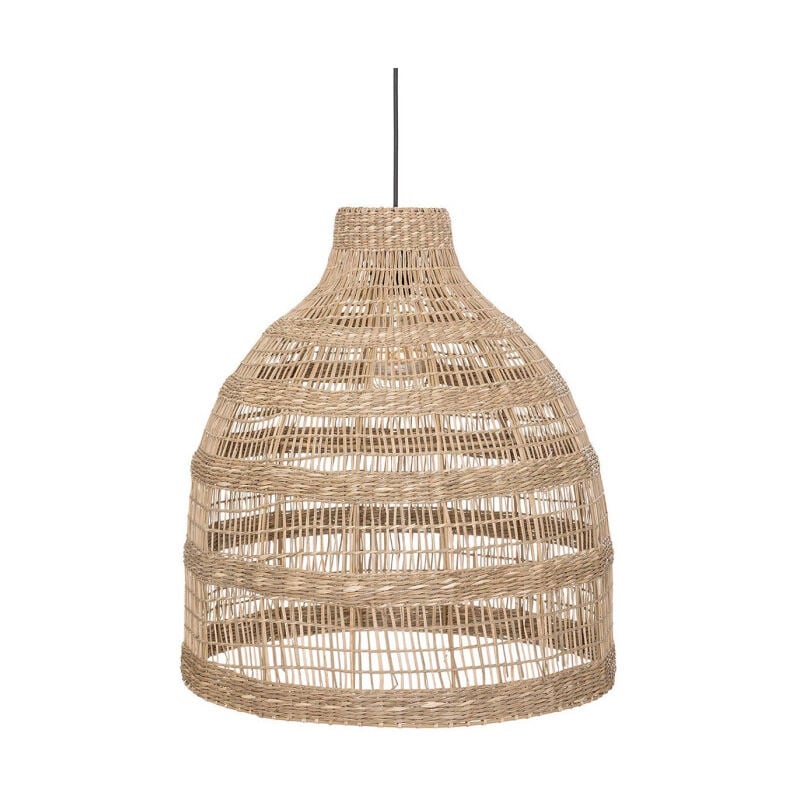 Atmosphera - Lampe Suspension en Osier 'Seav' 50cm Beige