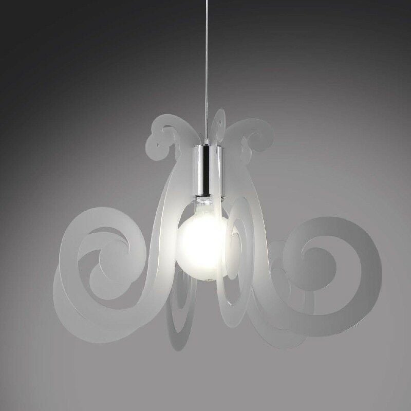 Linea Zero - Lampe à Suspension en Plexiglas mizar Satin diamètre 64x h41 cm