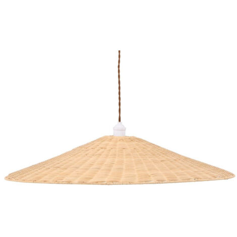 Lampe Suspension en Rotin "Herrestad" 80cm Naturel