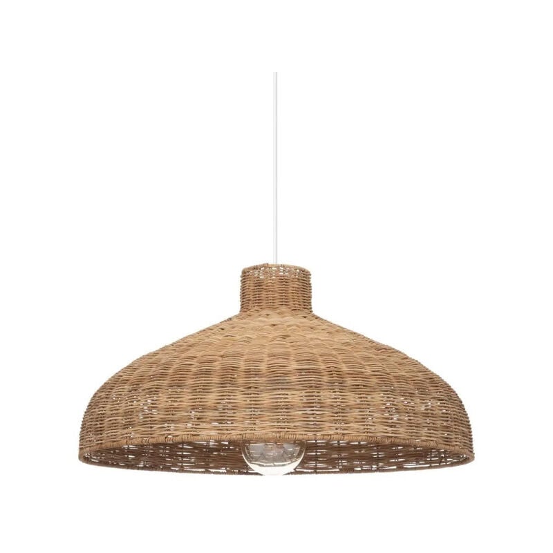 Atmosphera - Lampe Suspension en Rotin 'Origines' 58cm Beige