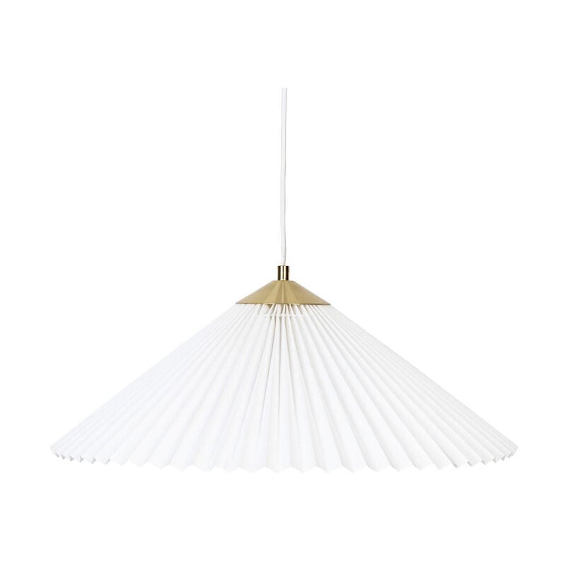 Lampe Suspension en Tissu 'Jil' 49cm Blanc