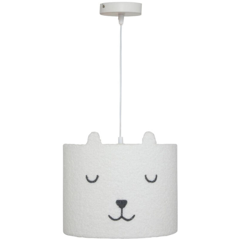 Lampe Suspension Enfant "Toxey" 28cm Blanc