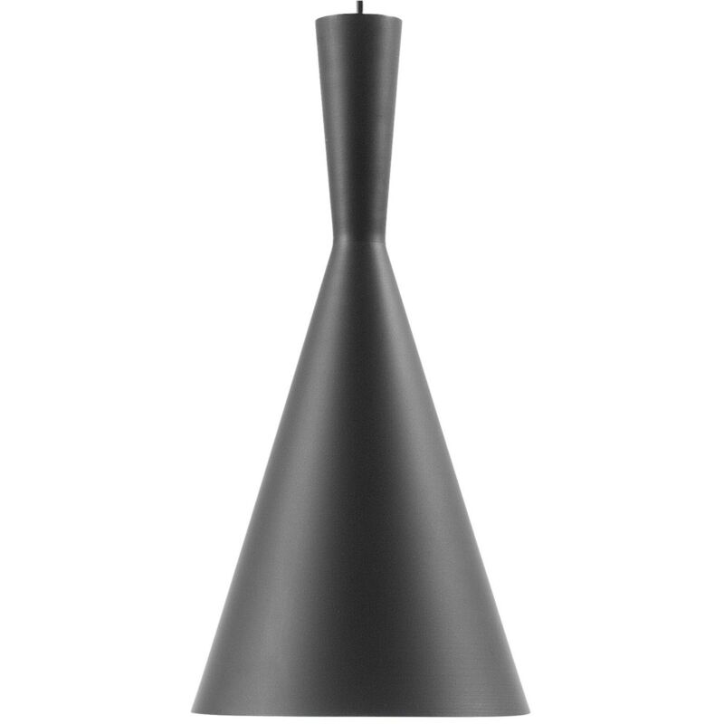 Beliani - Lampe Suspension Cloche en Métal Noir Intérieur Doré E27 Max. 60W Design Tendance et Aspect Simple pour Salle à Manger ou Cuisine