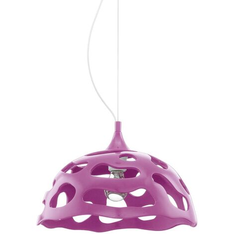 Lampe suspension lampe de table à manger lampe de cuisine violette, 1x E27, DxH 38x110 cm, Eglo 92956