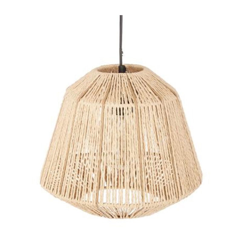 Lampe Suspension Métal 'Cordes' 26cm Beige