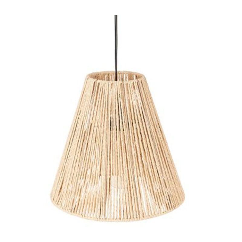 Lampe Suspension Métal 'Cordes' 27cm Beige