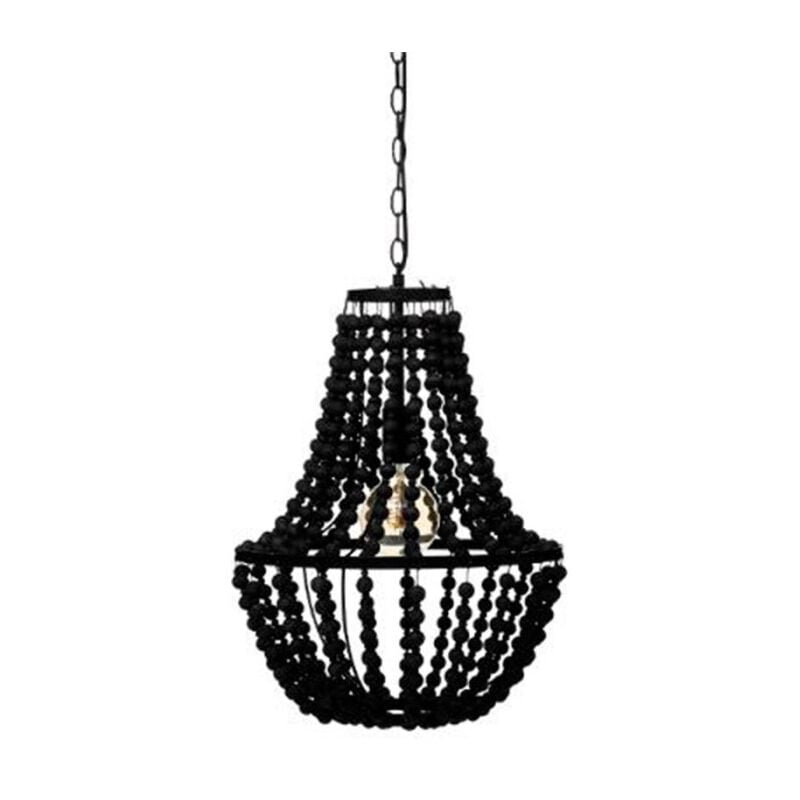 Atmosphera - Lampe Suspension Perles 'Goya' 53cm Noir