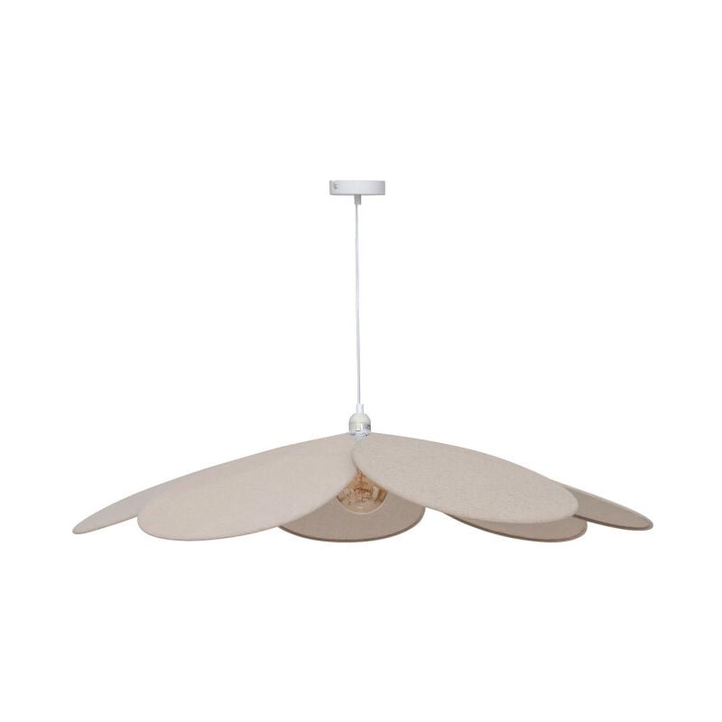 Atmosphera - Lampe Suspension Pétale 'Naya' 100cm Beige