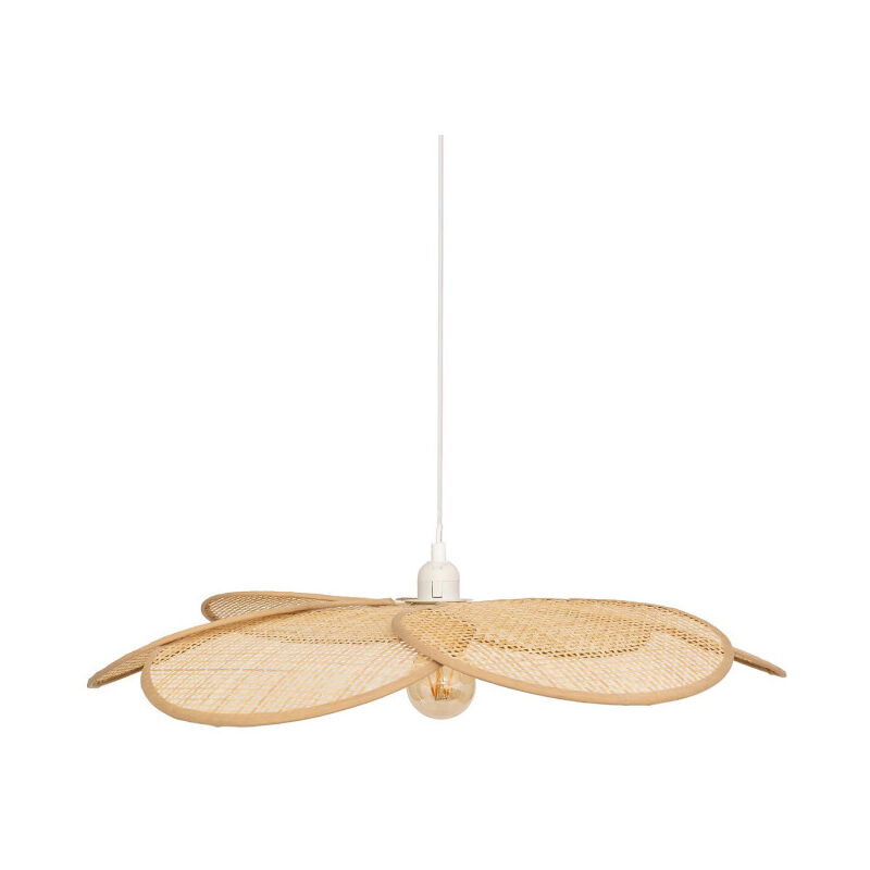 Atmosphera - Lampe Suspension Pétales en Bambou 'Rym' 62cm Naturel