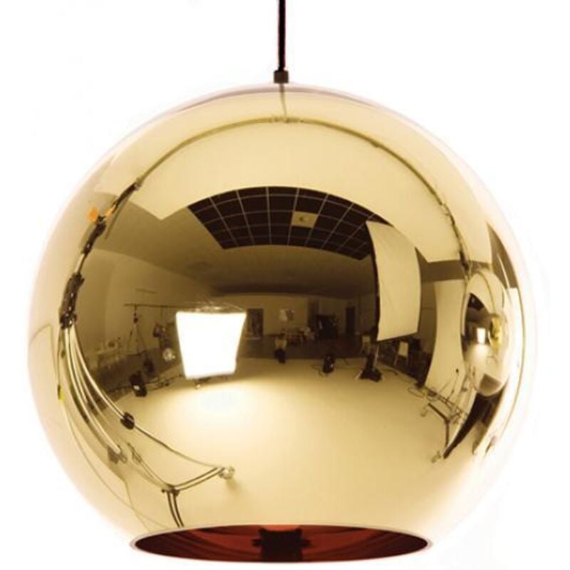 Lampe de Plafond - Suspension Globe en Métal - 25 cm - Range Doré